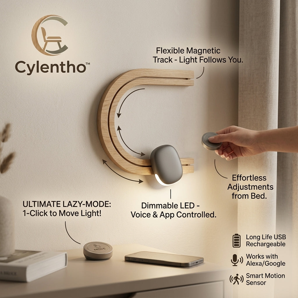 Cylentho™ GlideTrack Smart Wall Lamp