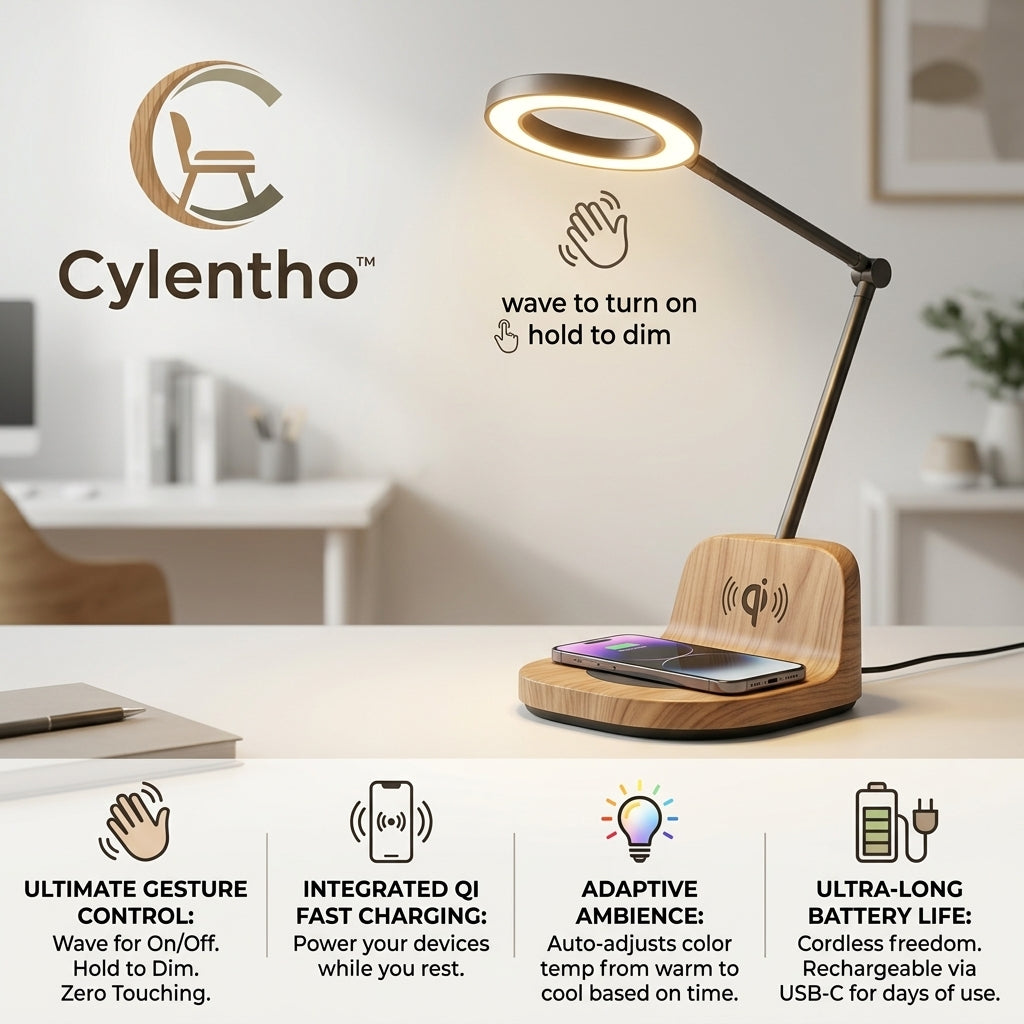 Cylentho™ AuraCharge Gesture Smart Lamp